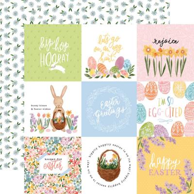 Echo Park My Favorite Easter Designpapier - 4 x 4 Journaling Cards